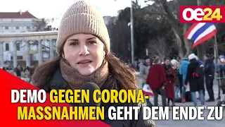 Demo gegen Corona-Maßnahmen geht dem Ende zu