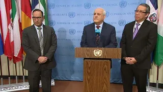 Kuwait, Indonesia, and Palestine on the Situation in Palestine  - Media Stakeout (06 February 2019)