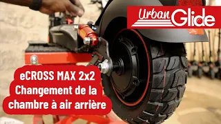 E-CROSS MAX 2x2 : Changement de la chambre à air arrière