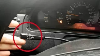 Hidden function Cruise Control on Mercedes W210 / How to return the same speed on Mercedes W210