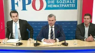 Pressekonferenz  Strache aus FPÖ ausgeschlossen Fr., 13.12.2019