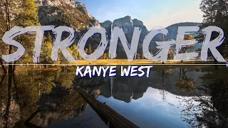 Kanye West - Stronger (Clean) (Lyrics) - Audio at 192khz, 4k Video