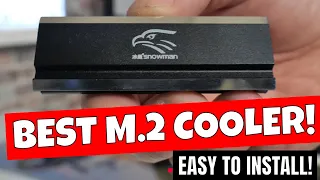 BEST Cheap PC Upgrade Snowman Easy Fit Heatpipe M.2 NVME Cooler