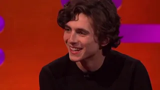 timothée chalamet being adorable for about 5 minutes