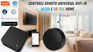 Controle remoto IR SMART Universal, Alexa Google Home. TV, Receptor de canais, Ar Condicionado...