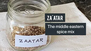 Za’atar Spice Mix | How to make the glorious middle eastern spice blend  Za'atar