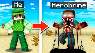 Morphing into HEROBRINE To Prank My Friend!