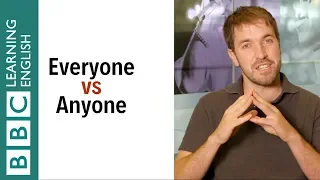 Everyone vs Anyone - English In A Minute