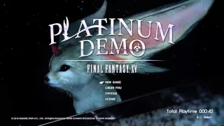 PLATINUM DEMO – FINAL FANTASY XV menu music