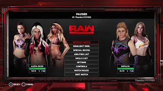 WWE 2K18: WWE Raw September 3 2018 results, Alexa bliss vs. Natalya