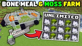 Minecraft - BONE MEAL FARM & MOSS FARM - (1.20)