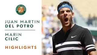 Juan Martin Del Potro vs Marin Cilic - Quarter-Final Highlights I Roland-Garros 2018