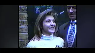 Mary Austin Meeting Journalists Outside Garden Lodge (1992)