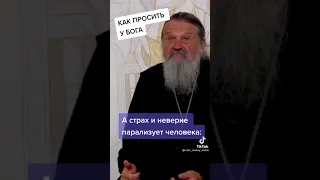 Отец АНДРЕЙ / фрагмент/ КАК ПРОСИТЬ У БОГА/ ПОМОЩЬ БОЖЬЯ