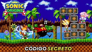 Uso un CÓDIGO SECRETO para modificar niveles, desbloquear a Super Sonic, Super Tails | Sonic Origins