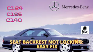 Mercedes Coupes: Addressing That Seat Backrest Locking Problem