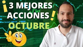 💥3 Mejores acciones para invertir en Octubre 2021💥