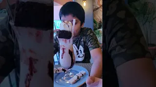 kid gets electric shock while drinking shake ⚡⚡🥴😵🤣