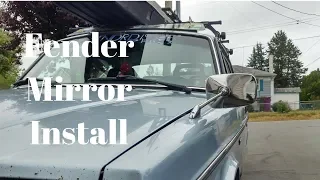 Volvo 240 Fender Mirror Install