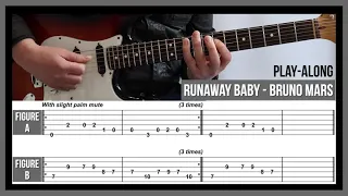 Runaway Baby (Guitar TAB) - Bruno Mars - Play-Along - Standard Tuning