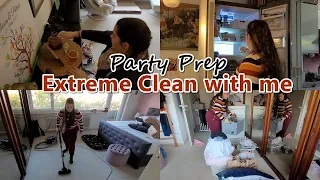 EXTREME CLEAN WITH ME | HALLOWEEN PARTY PREP | ULTIMATE CLEANING MOTIVATION