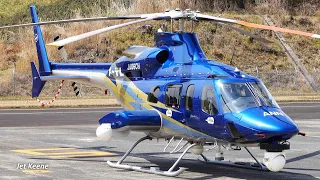 Bell 430 Helicopter Engines Startup & Takeoff