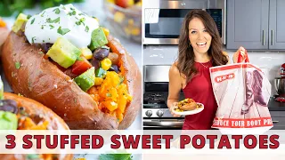 3 Quick & Easy Stuffed Sweet Potatoes