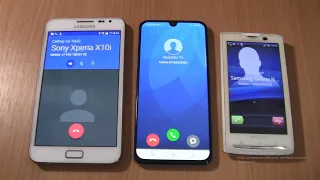 Samsung Galaxy A40 MIUI incoming call via Fake call+ Samsung Galaxy Note 1 android 7+Sony Xperia X10