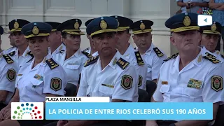 Se festejaron los 190 años de la creación de la policía de Entre Ríos.