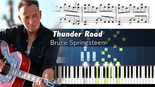 Bruce Springsteen - Thunder Road - Accurate Piano Tutorial with Sheet Music