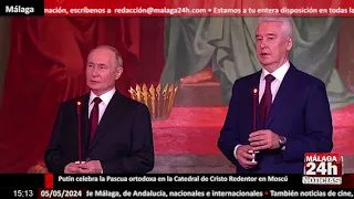 🔴Noticia - Putin celebra la Pascua ortodoxa en la Catedral de Cristo Redentor en Moscú