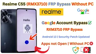 Realme C55 (RMX3710) FRP Bypass, All Realme Android 13 Google Account Bypass Without PC New Trick 🔥