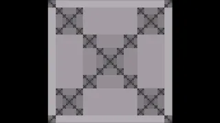 Gray scale square fractal zooming 2