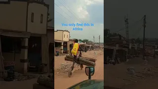 This Wooden Bicycle is Only found in Africa #travel #africa #viral