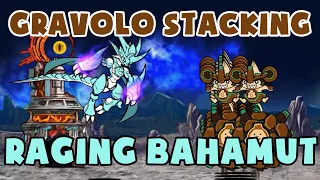 The Battle Cats - Is GRAVOLO Stacking able to beat RAGING BAHAMUT? [Into the Future C.3]