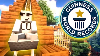 I Built The World's Longest Roller Coaster in Minecraft! (GUINNESS WORLD RECORD)