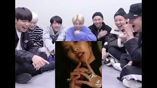 Bts reaction to Jennie and Rosé edits part 1