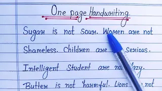Hand writing kaise sudhare || how to improve English handwriting || writing kaise sudhare | #writing