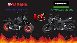 KAWASAKI Z650L VS YAMAHA MT 07 TOP SPEED | Always Top Video