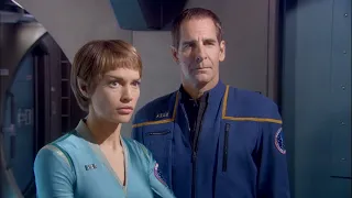 T'pol and Archer say goodbye to Shran and Jhamel