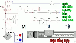 #cadesimu chạy mô phỏng mạch đảo chiều trực tiếp bằng công tắc hành trình