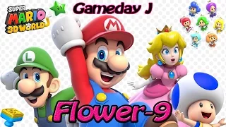 Super Mario 3D World | Flower-9 Towering Sunshine Seaside [Lets Watch] Nintendo Wii U