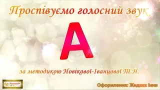 Проспівуємо голосний звук [А].