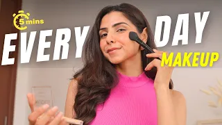 NO FOUNDATION Makeup for COLLEGE! | 5 minute makeup