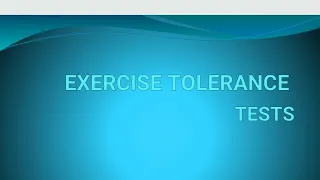 Exercise Tolerance Test PPT