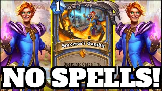 Mage Questline With NO SPELLS?! | Hearthstone Challenge