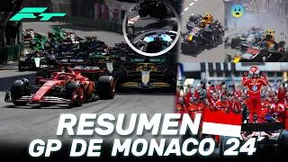 BRUTAL ACCIDENTE de CHECO PEREZ, LECLERC HACE HISTORIA,LIO ALPINE– RESUMEN CARRERA GP MONACO F1 2024