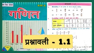 Bihar board class 8 Maths chapter - 1..   परिमेय संख्याएँ / प्रश्नावली - 1.1...Q.no - 1 to 5