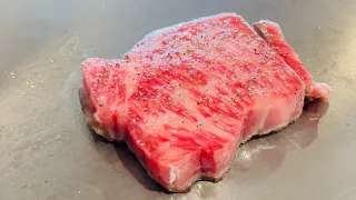 Motobu Wagyu Beef Teppanyaki in Japan - Raised on Okinawa's local Beer