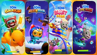 Talking Tom Gold Run Vs Talking Tom Hero Dash Vs Talking Tom Blast Park Vs Talking Tom Time Rush